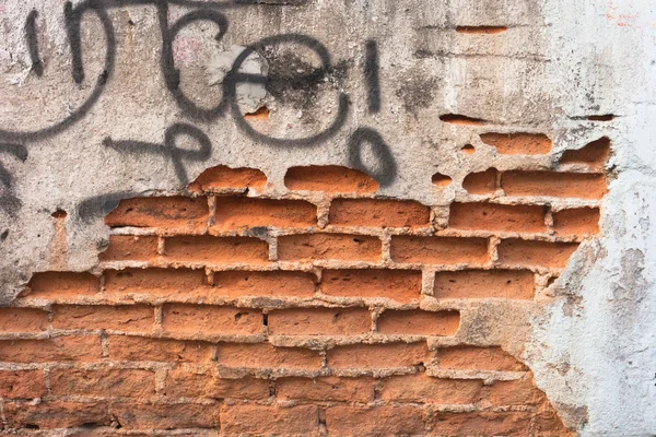 Hochauflösende Bilder vintage orange Muster der alten Ziegelwand — Stockfoto