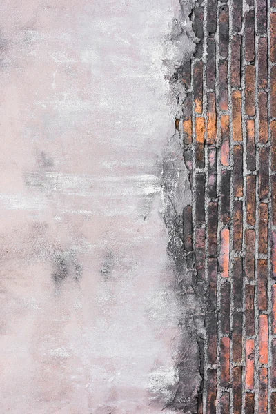Images haute résolution motif orange vintage de mur de briques — Photo