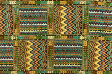 Kumaş ve ipek yerel Kuzey Tayland desen tasarımı yapılan