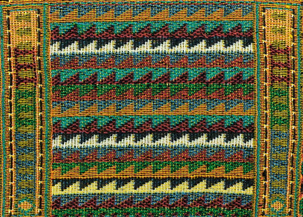 Lokalnej północy Tajlandii wzór wykonany tkaniny i jedwab — Zdjęcie stockowe