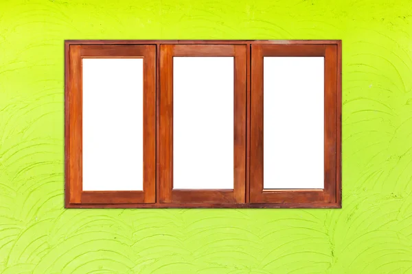 抽象的な緑のセメントの壁や窓のテクスチャ背景 — ストック写真