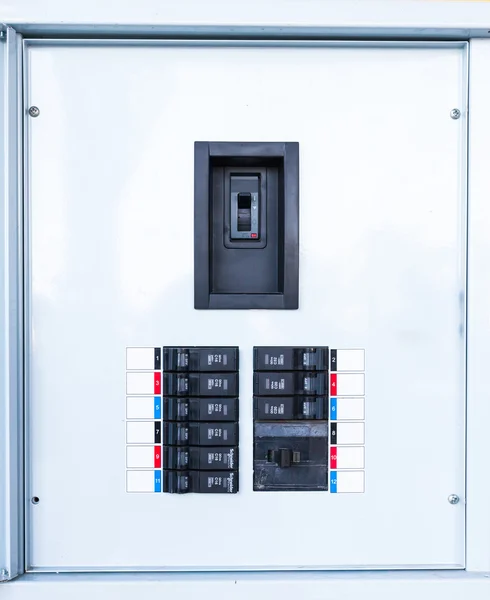 Elektriska Panelkontroller och växlar — Stockfoto