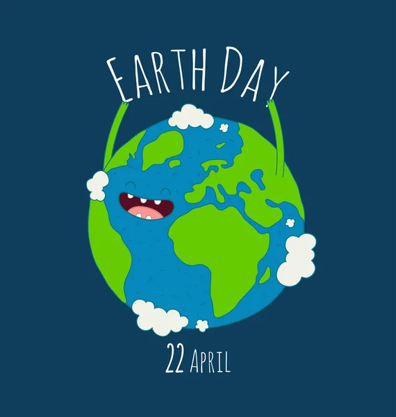 Cartel del Día de la Tierra . — Archivo Imágenes Vectoriales