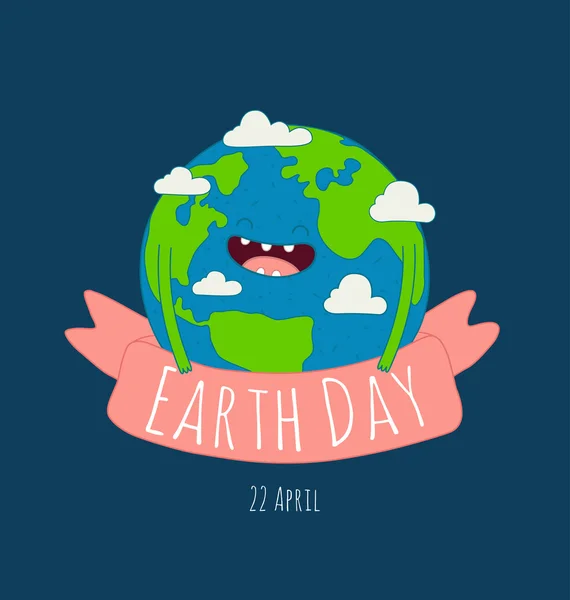 Cartel del Día de la Tierra . — Archivo Imágenes Vectoriales