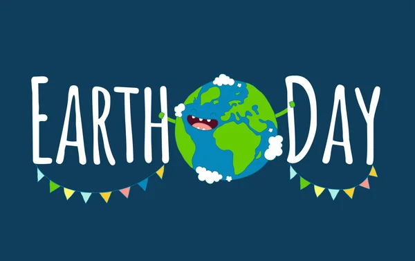 Affiche du Happy Earth Day . — Image vectorielle