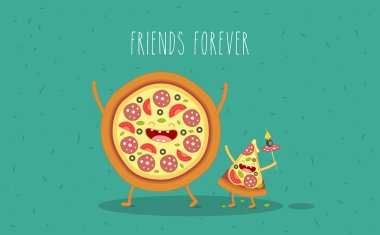 Pizza dilimi. Fastfood