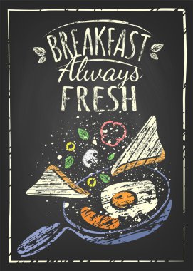 Sahanda yumurta ve domuz pastırması Pan.