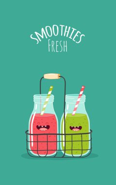 bardak taze smoothies.