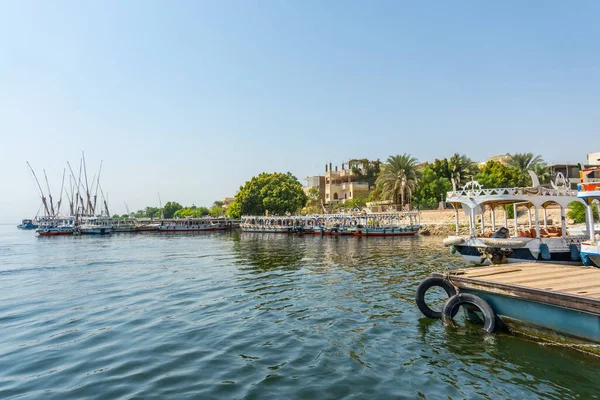 Vista Dos Arredores Cidade Luxor Partir Nilo Egipto — Fotografia de Stock