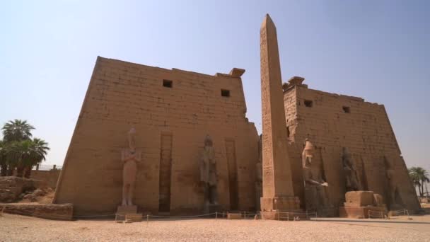 Luxor Tempel Luxor City Egypte — Stockvideo