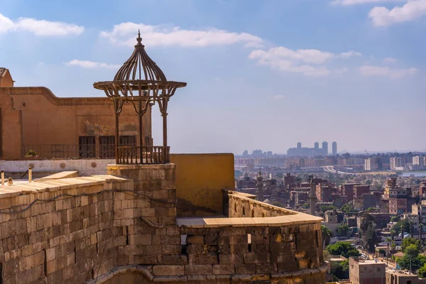 Miradouro Mesquita Alabaster Para Ver Cidade Cairo Capital Egito África — Fotografia de Stock