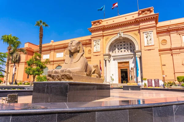 Cairo Egypt October 2020 Exterior Facade Egyptian Museum Cairo — Stock Photo, Image