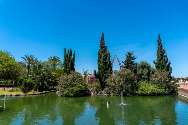 Hermoso Lago Centro Ciudad Parque Las Naciones Ciudad Torrevieja Alicante —  Fotos de Stock