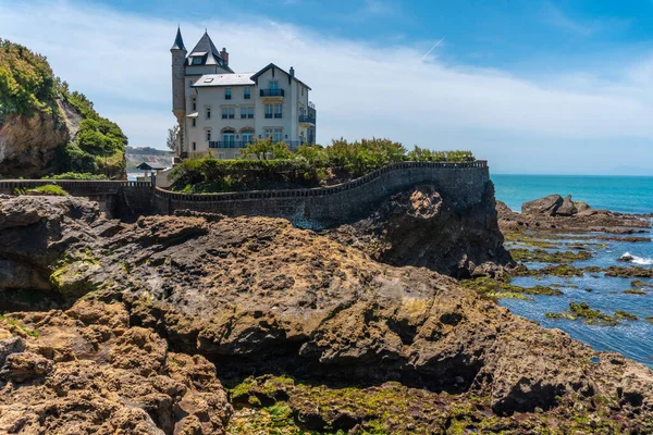 Château Sur Plage Port Vieux Par Après Midi Été Municipalité — Photo