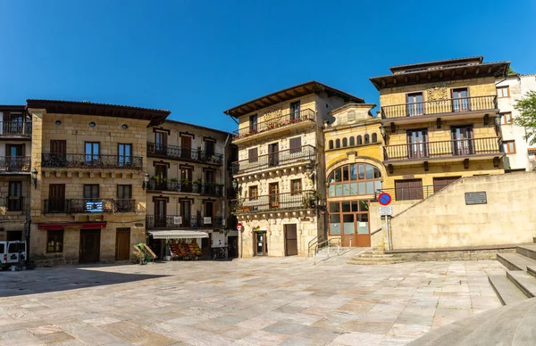 Plaza Del Municipio Lezo Pequeño Pueblo Costero Provincia Gipuzkoa País — Foto de Stock