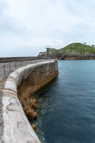 Isla San Nicolas Porto Marítimo Município Lekeitio Baía Biscaia Mar — Fotografia de Stock