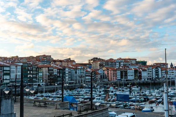 Zachód Słońca Nad Portem Lekeitio Kraj Basków Zatoka Biskajska Hiszpania — Zdjęcie stockowe