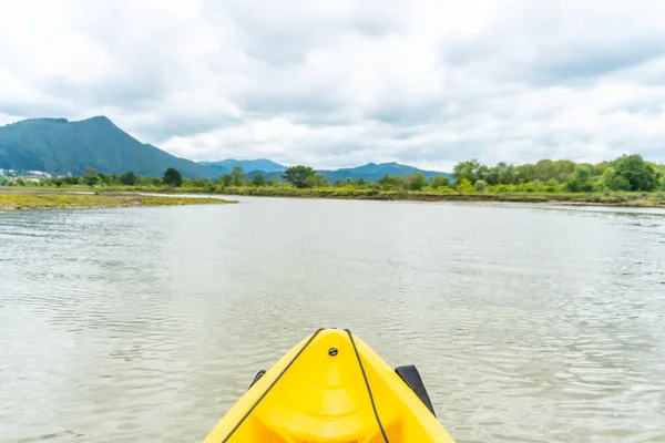 Itinéraire Kayak Canoë Dans Les Marais Parc Naturel Urdaibai Pays — Photo