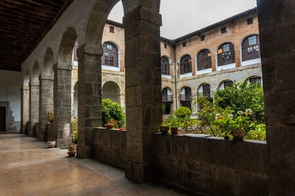 Patio Del Antiguo Monasterio Santa Clara Localidad Azkoitia Junto Río —  Fotos de Stock