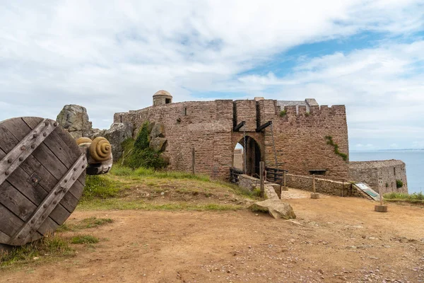 Entrada Castelo Fort Latte Beira Mar Cabo Frehel Perto Saint — Fotografia de Stock