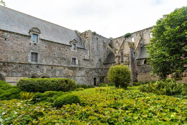 Gardens Sisällä Abbaye Beauport Kylässä Paimpol Ctes Armorr Osasto Ranskan — kuvapankkivalokuva