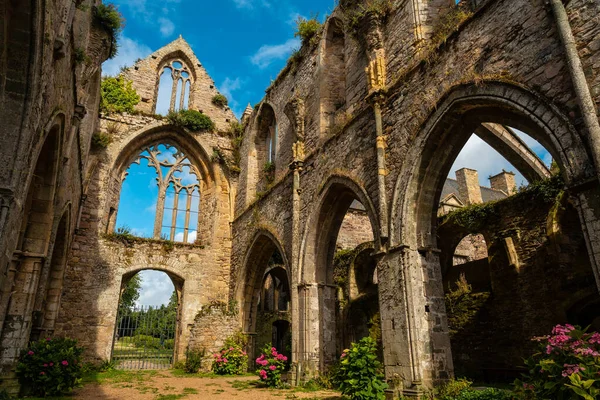 Ruins of the church of Abbaye de Beauport in the village of Paimpol, Ctes de Armor department, French Brittany. France