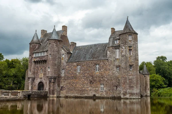Chateau Trecesson, medieval French castle located in the commune of Campnac, near the Broceliande forest.