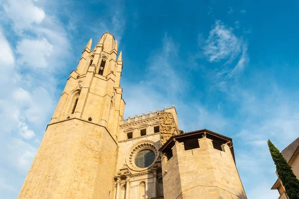 Girona Città Medievale Basilica San Felix Costa Brava Della Catalogna — Foto Stock