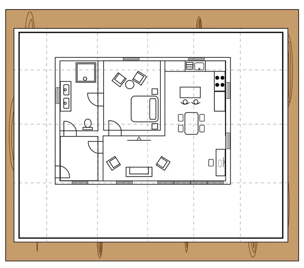 House plan — Stock Illustration House plan Royalty Free Stock Vectors