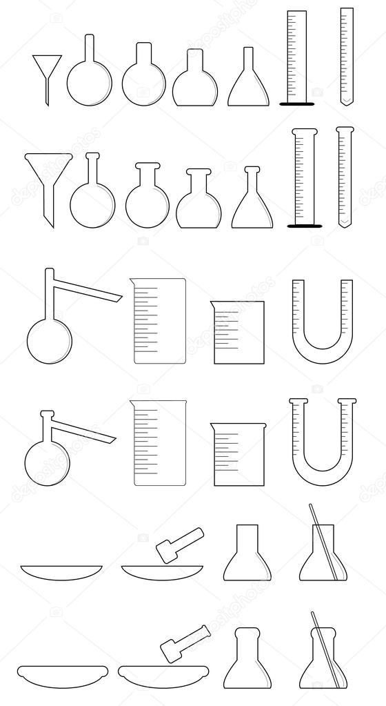 Chemical utensils white