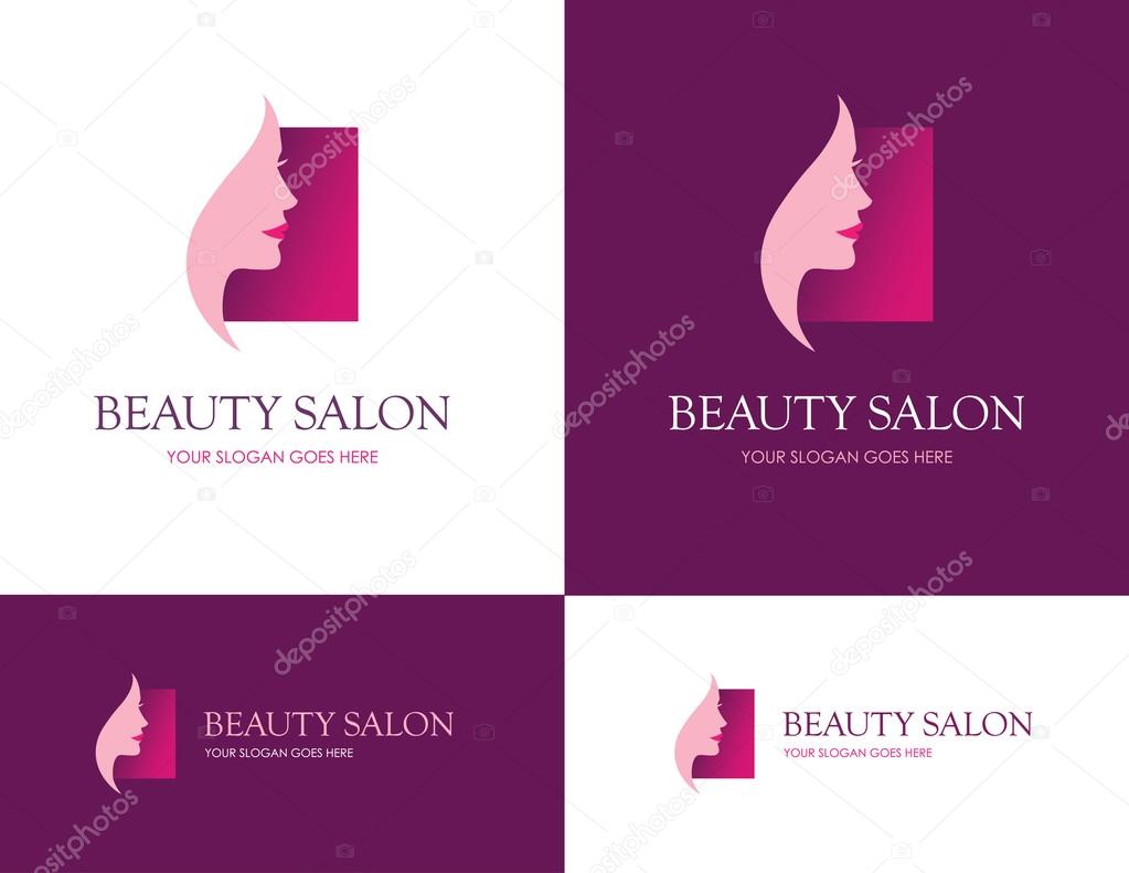 Beauty salon square logo