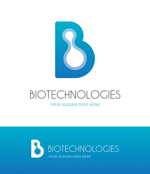 分子と文字 B — ストックベクタ