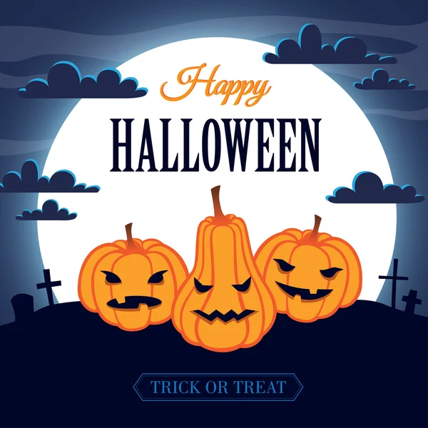 Feliz Halloween. — Vector de stock