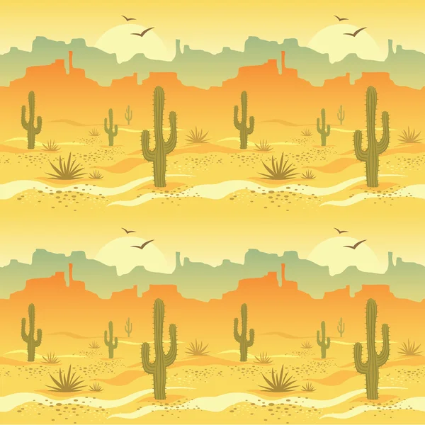 Paisaje del desierto — Vector de stock