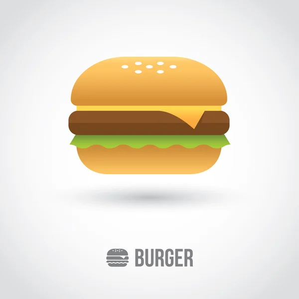 Burger-Ikone — Stockvektor