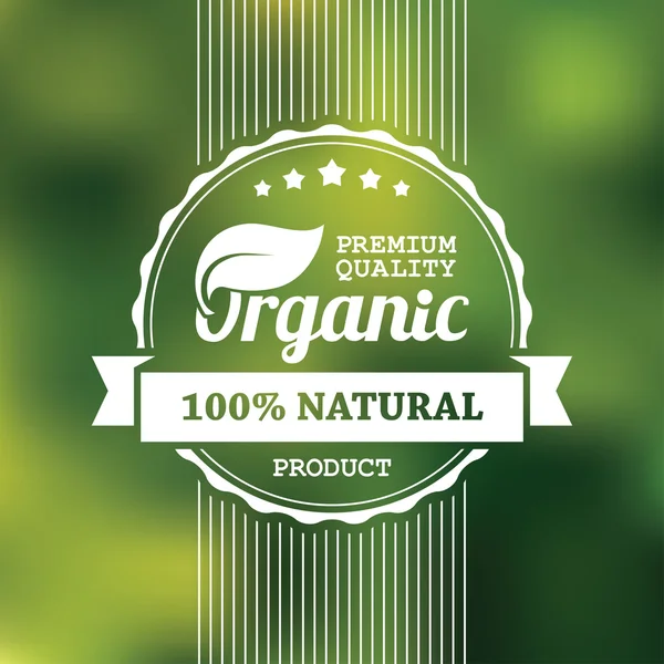 Organic product banner — Stock Vector