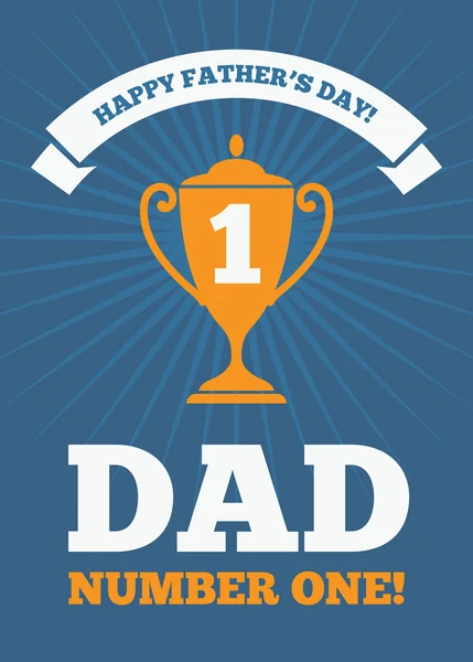 Dad number one 2 — Stock Vector