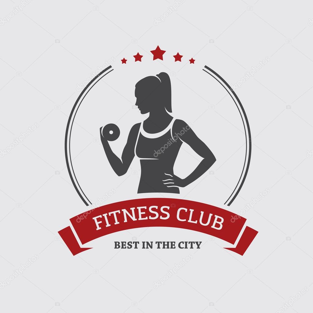 Fitness Girl Logo Stock Vectors Royalty Free Fitness Girl Logo Illustrations Depositphotos