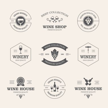 Şarap rozetleri ve etiketleri