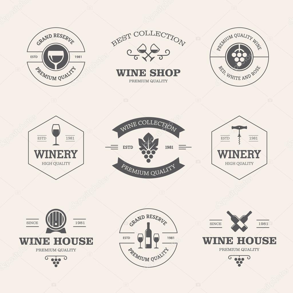 Wine badges and labels