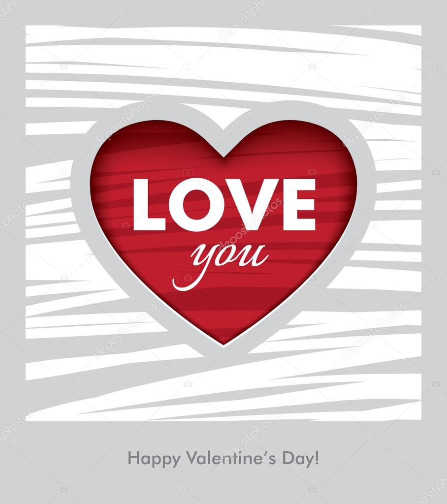 Love you Valentines Day design
