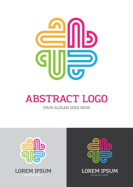 Logotipo colorido abstrato —  Vetores de Stock