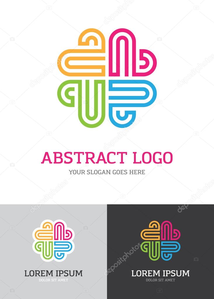Abstract  colorful logo 