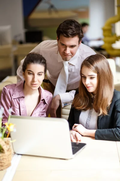 Businessteam working together on project — Stock Photo, Image