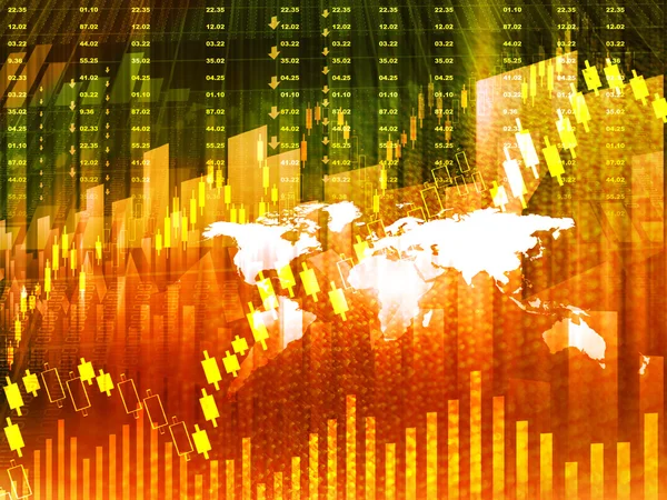 Grafico di Borsa — Foto Stock