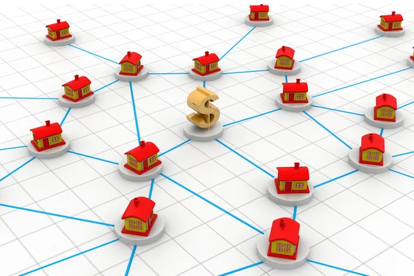 House network — Stock Photo, Image