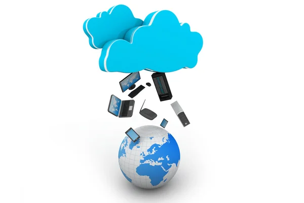 Cloud computing-concept — Stockfoto