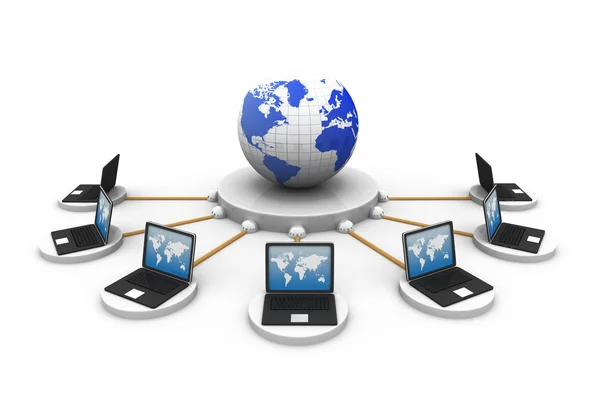 Global computer network — Stock Photo, Image