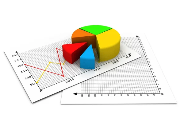 Taartdiagram — Stockfoto