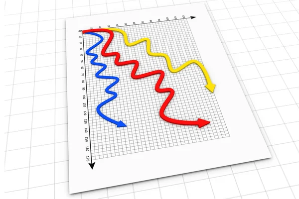 Grafico delle frecce aziendali — Foto Stock